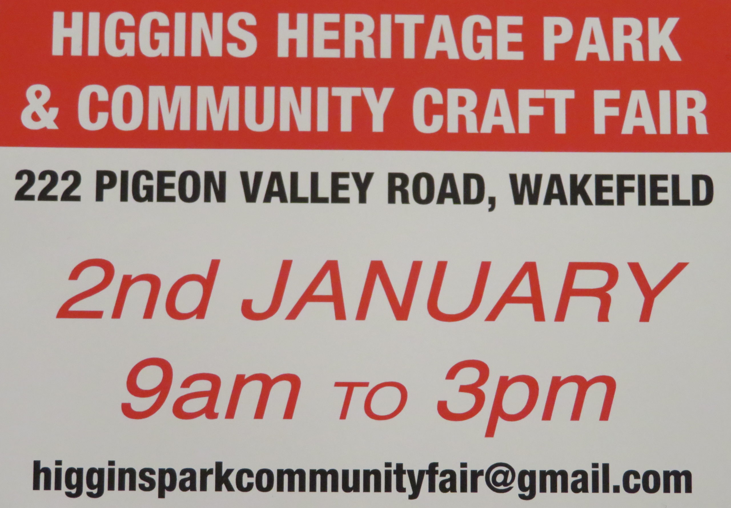 community craft fair Higgins Heritage Park